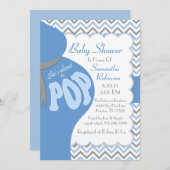 Invitation Bump du ventre, elle est sur le point de lancer un (Devant / Derrière)