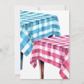 Invitation Bun au four Burger sur Grill BBQ Genre Révélation (Dos)