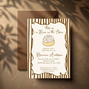 Invitation Bun au four fête de bébé