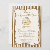 Invitation Bun au four fête de bébé (Devant)