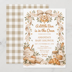 Invitation Bun au four Fête de bébé en cuisine