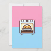 Invitation Bun au four Révélation de genre Brunch (Dos)