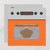 Invitation Bun Bun Recette Invitation(orange) (Devant / Derrière)