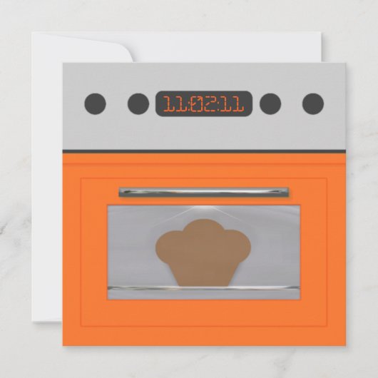 Invitation Bun Bun Recette Invitation(orange) (Devant)