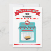 Invitation "Bun in the four" Genre Reveal Baby shower Invitat (Dos)