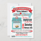 Invitation "Bun in the four" Genre Reveal Baby shower Invitat (Devant)