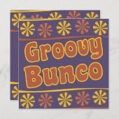 invitation Bunco des années 70 (Devant / Derrière)