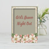 Invitation Bunco Dice - Filles Night Out Party Vintage (Debout devant)