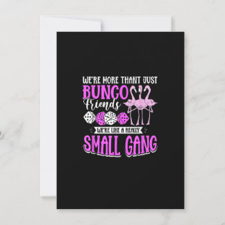 Invitation Bunco Game Flamant rose Design pour un Bunco Babe