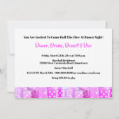 Invitation Bunco Girls Night Out Pink Dice Party (Dos)