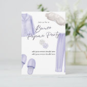 Invitation bunco pajama party (Debout devant)