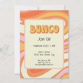 Invitation Bunco super rose et orange (Devant)