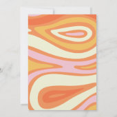 Invitation Bunco super rose et orange (Dos)