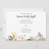 Invitation Bunco Woodland Floral Party (Dos)