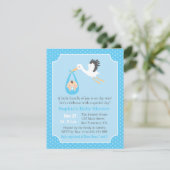 Invitation Bundle Joy Livraison de la cigogne bébé garçon dou (Debout devant)