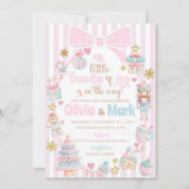 Invitation Bundle of Joy Christmas baby shower invite. (Devant)