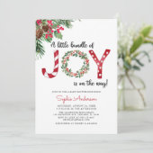 Invitation Bundle of Joy est sur le chemin Baby shower de Noë (Debout devant)