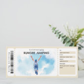 Invitation Bungee Jumping Ticket Gift Certificate (Debout devant)