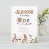 Invitation Bunnies Baby 1er anniversaire fête II (Debout devant)