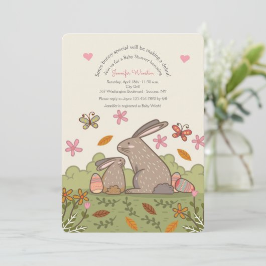 Invitation Bunnies Brown (Debout devant)