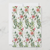 Invitation Bunnies de verdure Printemps Floral Rhombus Mariag (Dos)