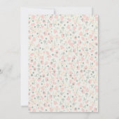 Invitation Bunnies mignons et fleurs du printemps Chasse aux  (Dos)