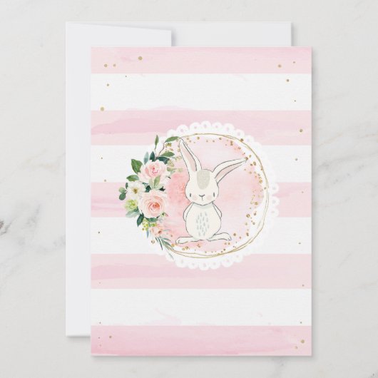 Invitation Bunny 1er anniversaire (Dos)