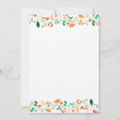 Invitation Bunny Anniversaire Fille de Pâques Oeuf 1er Annive (Dos)