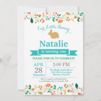 Bunny Anniversaire Fille de Pâques Oeuf 1er Annive