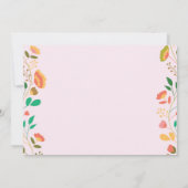 Invitation Bunny Anniversaire Fille de Pâques Oeuf 1er Annive (Dos)