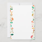 Invitation Bunny Anniversaire Fille de Pâques Oeuf 1er Annive (Dos)