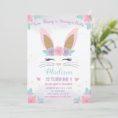 Invitation Bunny Anniversaire Invitation, Bunny Anniversaire (Debout devant)