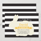 Invitation Bunny Anniversaire Oeuf de Pâques 1er premier anni (Devant / Derrière)