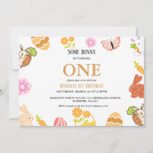 Invitation Bunny Anniversaire Oeuf de Pâques 1er premier anni (Devant)