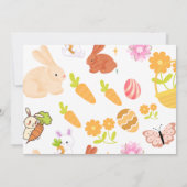 Invitation Bunny Anniversaire Oeuf de Pâques 1er premier anni (Dos)