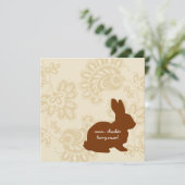 Invitation Bunny au chocolat (Debout devant)