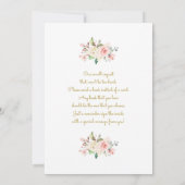 Invitation Bunny baby shower par mail girl (Dos)