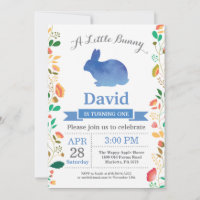 Bunny Birthday Boy Easter Egg 1er Anniversaire