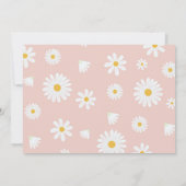 Invitation Bunny Daisy Rose Girl Anniversaire Photo Invitatio (Dos)