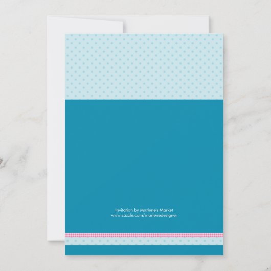 Invitation Bunny de Pâques (Dos)