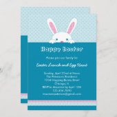 Invitation Bunny de Pâques (Devant / Derrière)