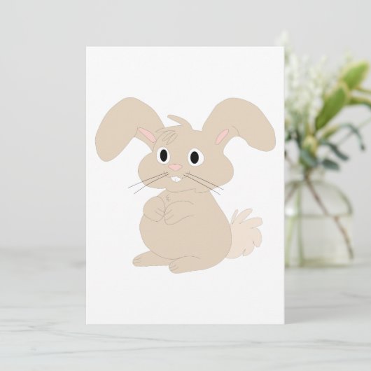 Invitation Bunny de Pâques (Debout devant)