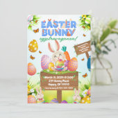 Invitation Bunny de Pâques Eggstravaganza (Debout devant)