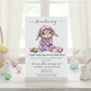 Invitation Bunny de Pâques Somebunny Baby shower spécial