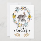 Invitation Bunny de Pâques sur mesure Brunch de Pâques (Devant)