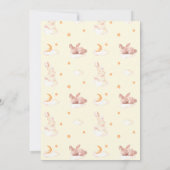 Invitation Bunny Dreams Baby shower neutre (Dos)
