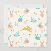 Invitation Bunny Ears Virtual Pâques (Dos)