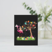 Invitation Bunny Flamingo Easter | Cute Flamingo Lovers (Debout devant)