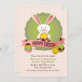 Invitation Bunny Hugs (Devant / Derrière)