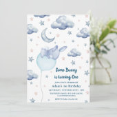 Invitation Bunny Premier enfant de 1er anniversaire (Debout devant)